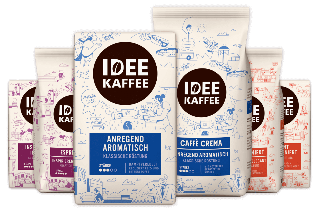 IDEE KAFFEE Produktsortiment