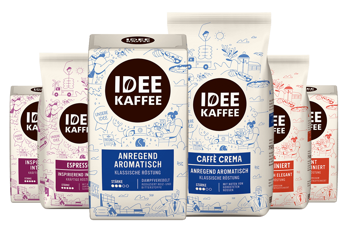 IDEE KAFFEE Produktsortiment