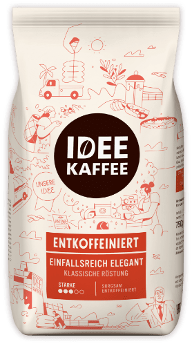 Packshot Ganze Bohne Entkoffeiniert